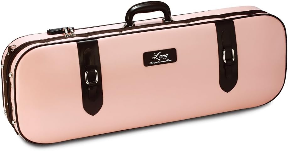 Violin Case 4/4 6.5 Lbs Exterior:Pink & Choco Brown Deco/Interior:Pink