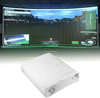 Golf Simulator Impact Screen, Virtual Golf Simulator Screen, Golf Curtain Thickened Projection Screen for Indoor and Outdoor Golf Training, Men's Indoor Outdoor Sports Games 3 * 3M