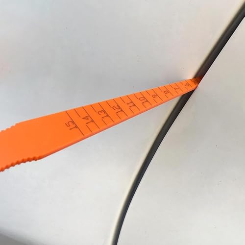 SOLUSTRE Kegellehre Karosserie Werkzeug, Spaltmaß Messwerkzeug FüR AutotüRen, Karosserien, Blechspalt-Ausrichtungslehre, Kunststoff, Orange, 25 cm