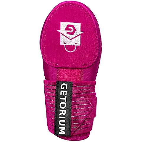 GETORIUM Baseball-Schiebehandschuh für Baseball-Laufen, weich, flexibel, atmungsaktiv, langlebig, leicht zu tragen und auszuziehen, Baseball-Zubehör, Blau (Rosa) Cover
