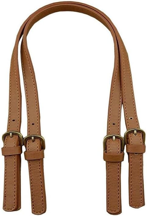 VASANA2PCS 67-71 CM/26-27 Inch Universal Bag Straps Replacement Imitation Leather Sewing Shoulder Bag Straps Adjustable Handbags Strap with Adjustable Buckle for Bag Handbag Handle(Brown)