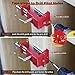 Cabinet Clamps, Cabinet Installation Cabinetry Clamps Face Frame Clamps Tools with Two Side Screws and Alignment Plate, 2 Pack, Red