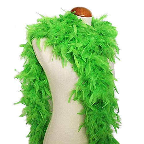 Hetkrishi Fluffy Feather Boa Strip Dress up Costume (Multi) (Green) (B08BX8DH48) Amazon Price History, Amazon Price Tracker