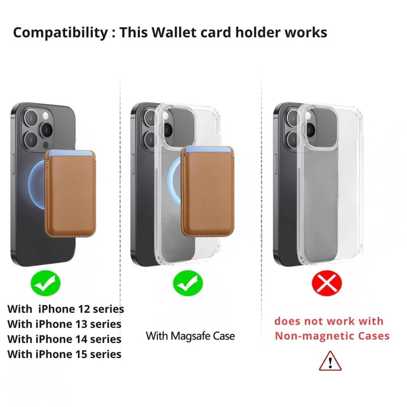 Image of ClickCase Magnetic Wallet with Video Stand, Compatible with MagSafe Wallet with Kickstand, Card Holder for iPhone 17 /16 /15 /14 /13 /12 Series (Black)