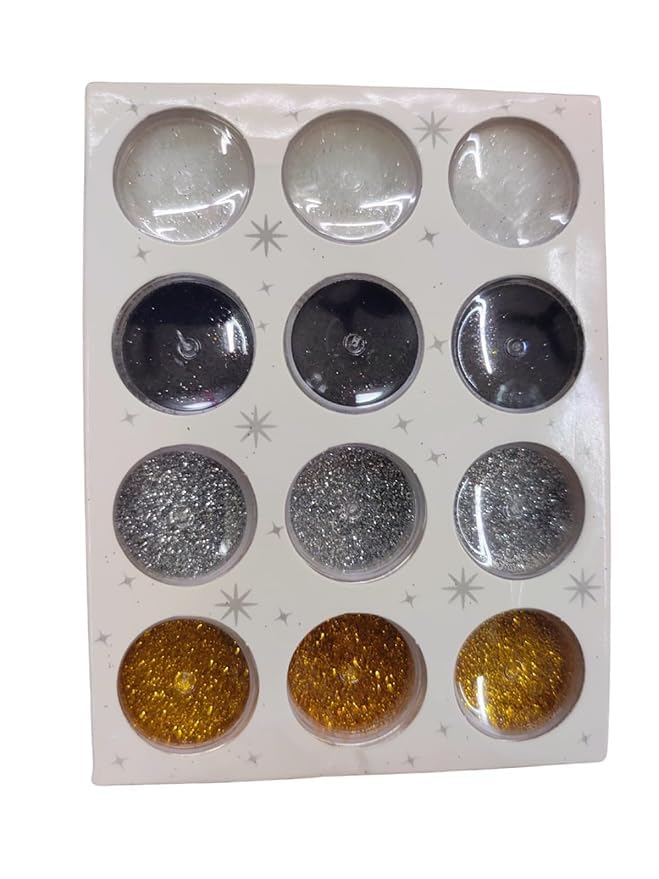 HMAA Multicoloured fine Sparkle Glitter Powder, Glitter Dust for Raison Art & Craft, Nail Art,Rangoli, School and DIY Projects-picture-41