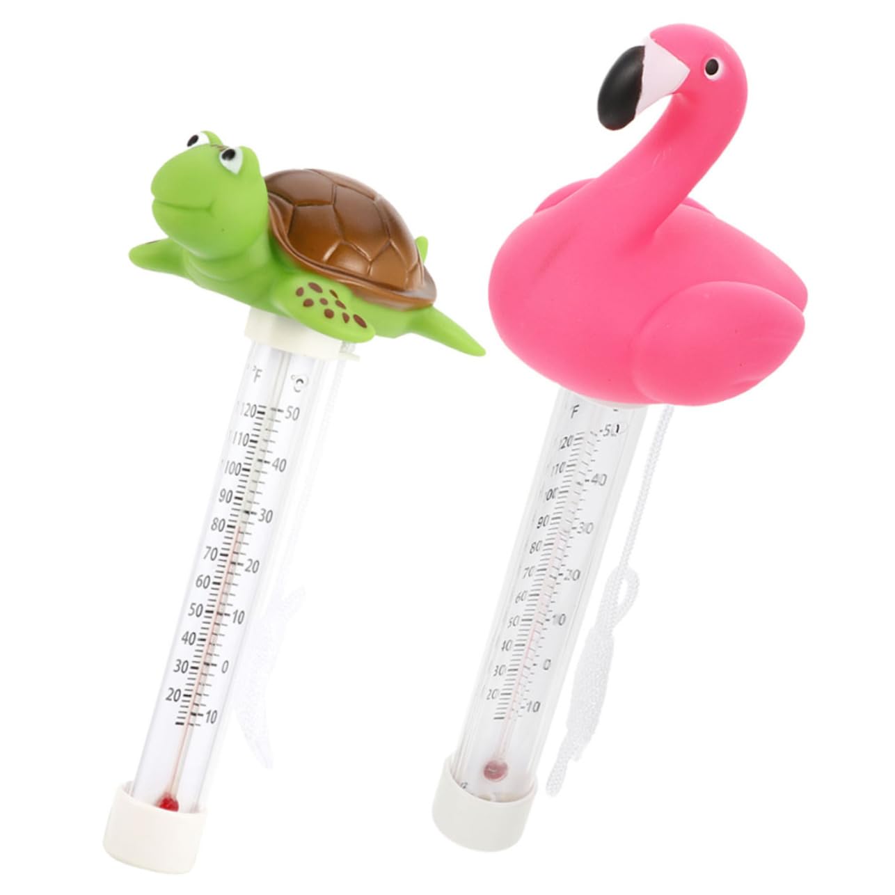 HEMOTON 5 Sätze Flamingo -wasserthermometer Badewannen-wasserthermometer Thermometer Für Wasser Schwimmendes Poolthermometer, Leicht Ablesbar Badewannentemperaturüberwachung 2 Stück * 5