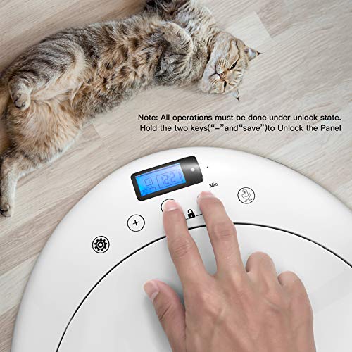 QPETS 6 Meals Automatic Cat Dog Feeder Auto Pet Feeder with Programmable Timer ,Auto Dry and Wet Food Dispenser for… - Image 5