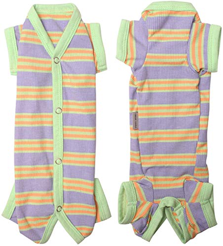 TONY HOBY 犬術後服 オス/メス別け 抗菌 皮膚保護 犬四脚術後ウエア 柔らか 綿製 伸縮性 小型犬術後用パジャマ 春夏秋冬適用