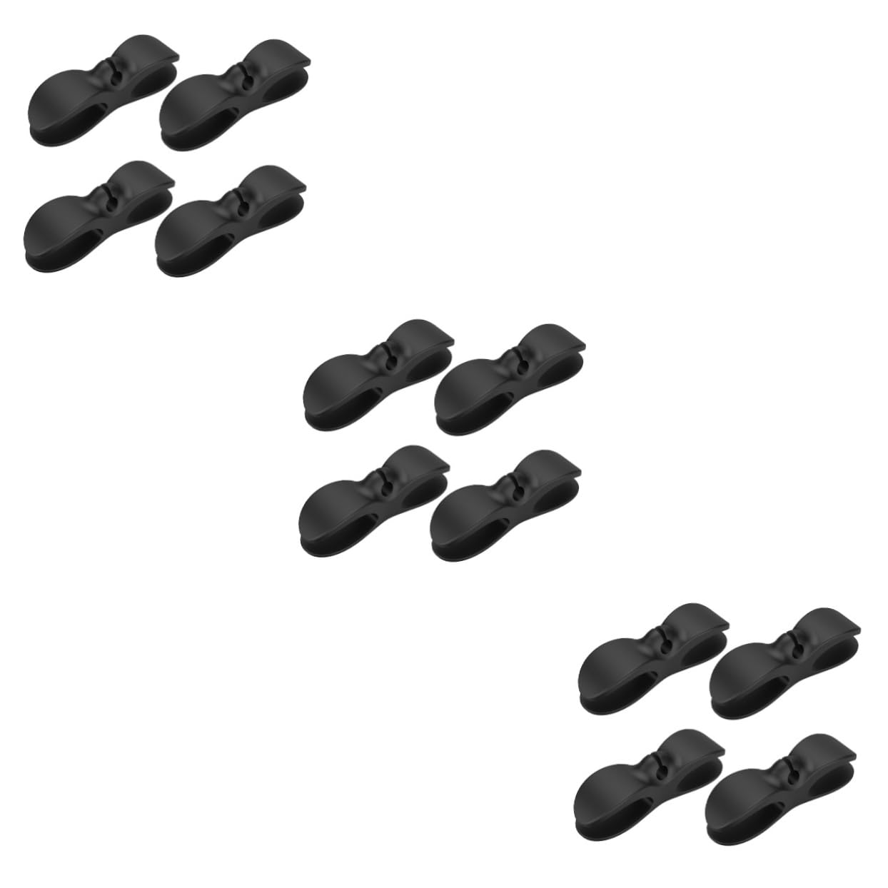 ARTIBETTER 3 Set Di Clip Per Organizzatore Di Cavi in ​​tpu Con Adesivo Forte Per Luso 4 Pezzi * 3