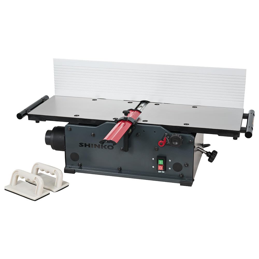 Shinko AH260s Abrichthobelmaschine | 260 mm Hobelbreite | Gusseisentische | 1.400 W Leistung | 20 Wendeplattenmesser | Aluminium-Fügeanschlag | neigbar von 90° bis 45°