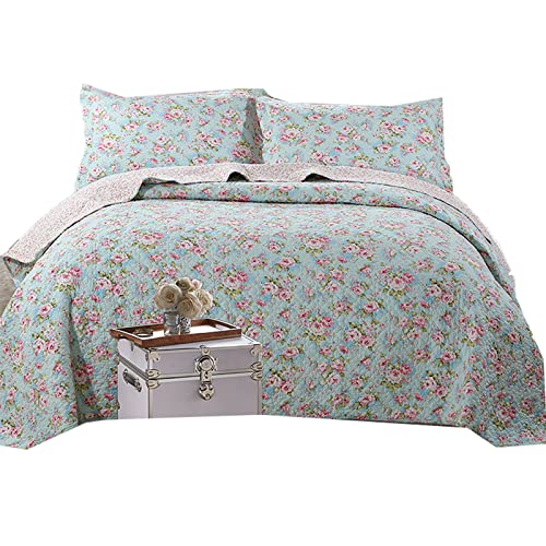 Colcha Cama Moderna, Cubrecama Verano Juvenil, Juego De Colchas Y Cortinas, Reversible Patchwork Manta, para Verano Invierno Cama Matrimonio (D)