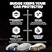 Budge Lite Car Cover, Indoor Protection, Breathable Dustproof Cover, Fits Full-Size Sedans up to 228 Inches, Gray, Size 4