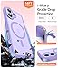 FNTCASE for iPhone 17 Phone Case: Magnetic Translucent Matte [Full Covered Camera Protection] [Screen Protector] Military Grade Shockproof Slim Cover Drop Proof Protective Cases - Lightpurple