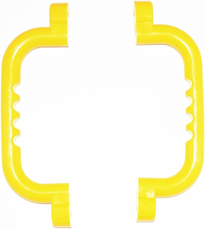 Ymeibe 10 inch Kids Play Handles with Hand Grips Solid Playground Playset Safety Handles Ideal for Climbing Frame Tree House Dens Play House (Yellow): Toys & Games