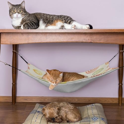 Hamac pour chat contre le stress couchage suspendu réglable - 6