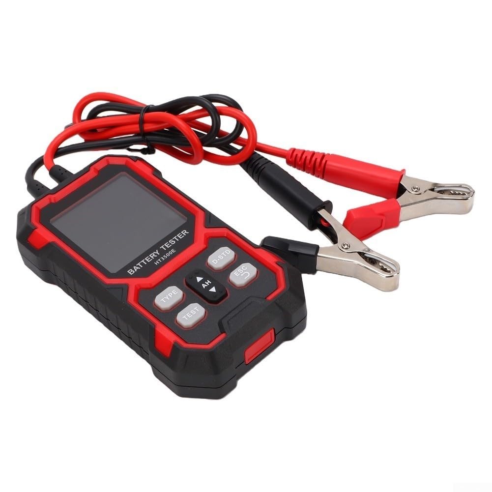 Tester per batteria auto 12V 24V display LCD per cca test auto tester batteria | Misura CCA, SOC, tensione, resistenza interna; ideale per auto, camion, moto, camper
