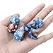 OTGO 7pcs/Set D4-D20 Portable Acrylic Polyhedral Dice Table Gaming Dice Set(Sky Blue)