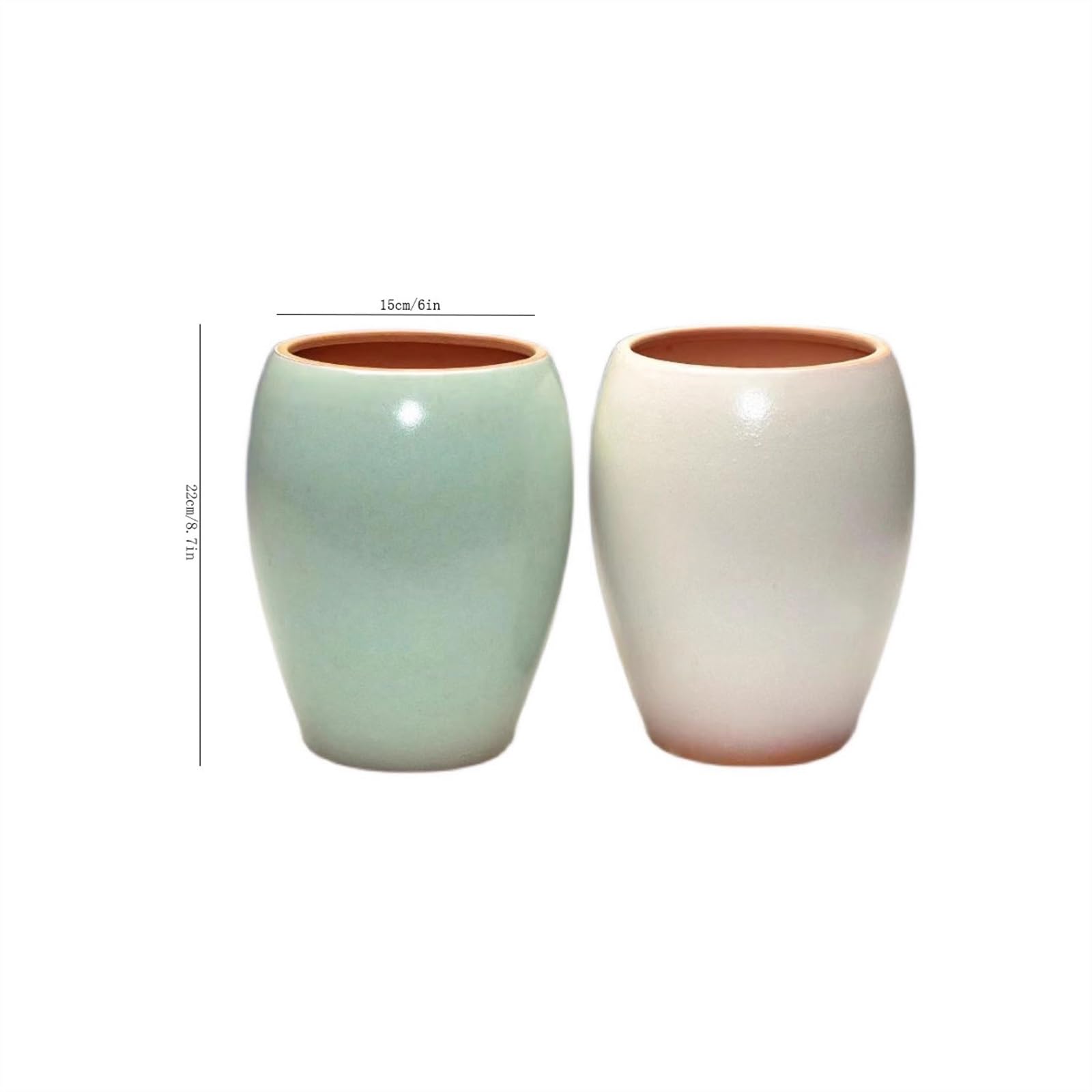 Doniczki Doniczka ceramiczna Fioletowy piasek Soczysta ceramiczna doniczka Oddychająca prosta wewnątrz i na zewnątrz Doniczki ceramiczne(Biały)