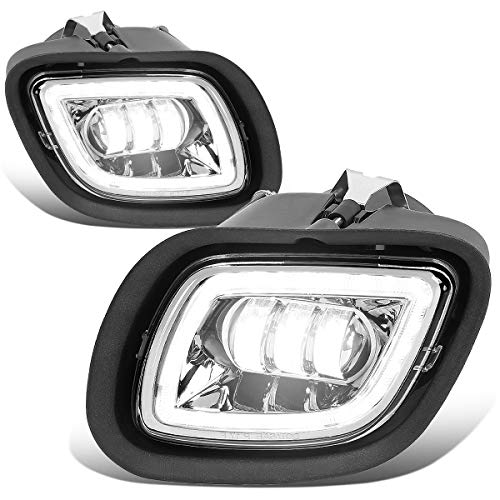 DNA Motoring FL-HAY-001-CH LED Halo Ring DRL Projector Fog Light Lamp Set