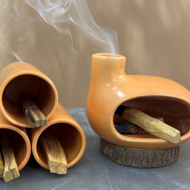 Amazon.com: MOUGIGI Palo Santo Holder Set with 3 Matchstick