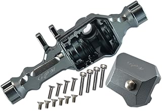 GPM For Traxxas TRX-4 Trail Defender Crawler/TRX-6 Merc-Benz G63 Upgrade Parts Aluminum Front Gear Box - 1 Set Gray Silver