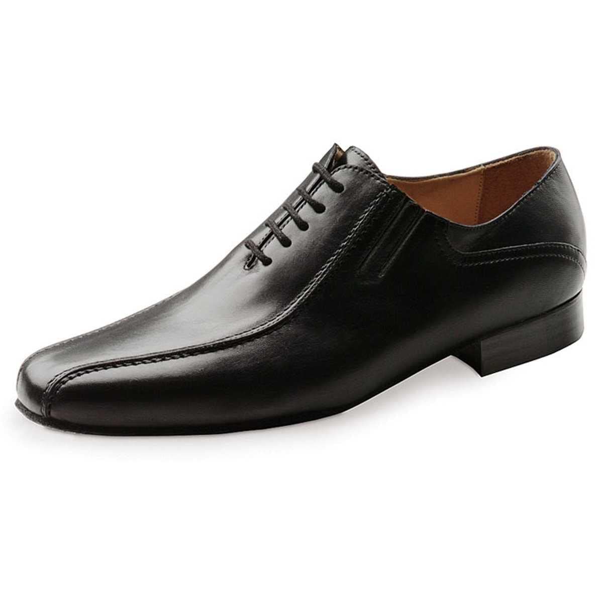 Werner Kern Herren Tanzschuhe Pesaro 28017 - Leder Schwarz - Normalweite - 2 cm Standard Absatz - Made in Italy