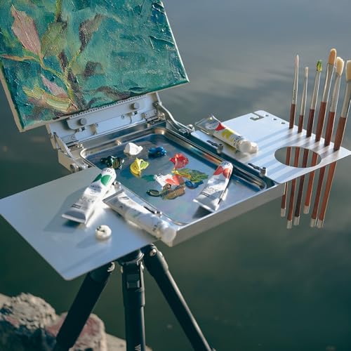 MEEDEN Aluminum Alloy Sketchbox Easel, Plein Air Easel for Painting
