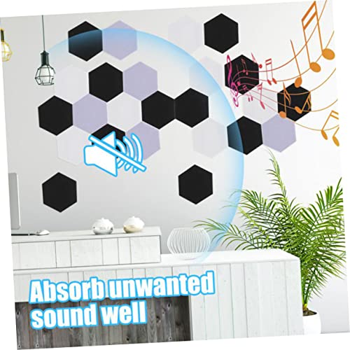 ibasenice 12pcs Paneles Acústicos Aislantes Hexagonales para Pared, Reducción de Ruido para Casa y Oficina miniatura 3
