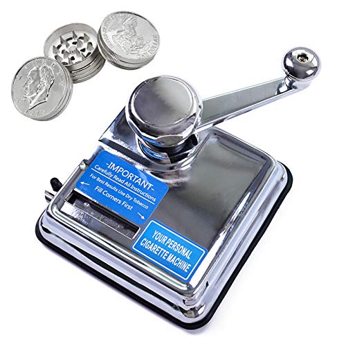 Preisvergleich Produktbild ASHTRAY Manuelle Metallzigarettenrollmaschine und Gewürzmühle, Tragbare Schlanke Zigarettenrollmaschine für den Haushalt, Zur Herstellung Von 6,5mm / 8mm Zigaretten