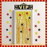 Tigeen 32 Pcs VIP Party Decoration VIP Door Entrance Star Sign Movie Night Door Curtain Backdrop Hanging Banner for Red Carpet Movie Theater Theme Music Award Night 1920s Supplies - Image 5