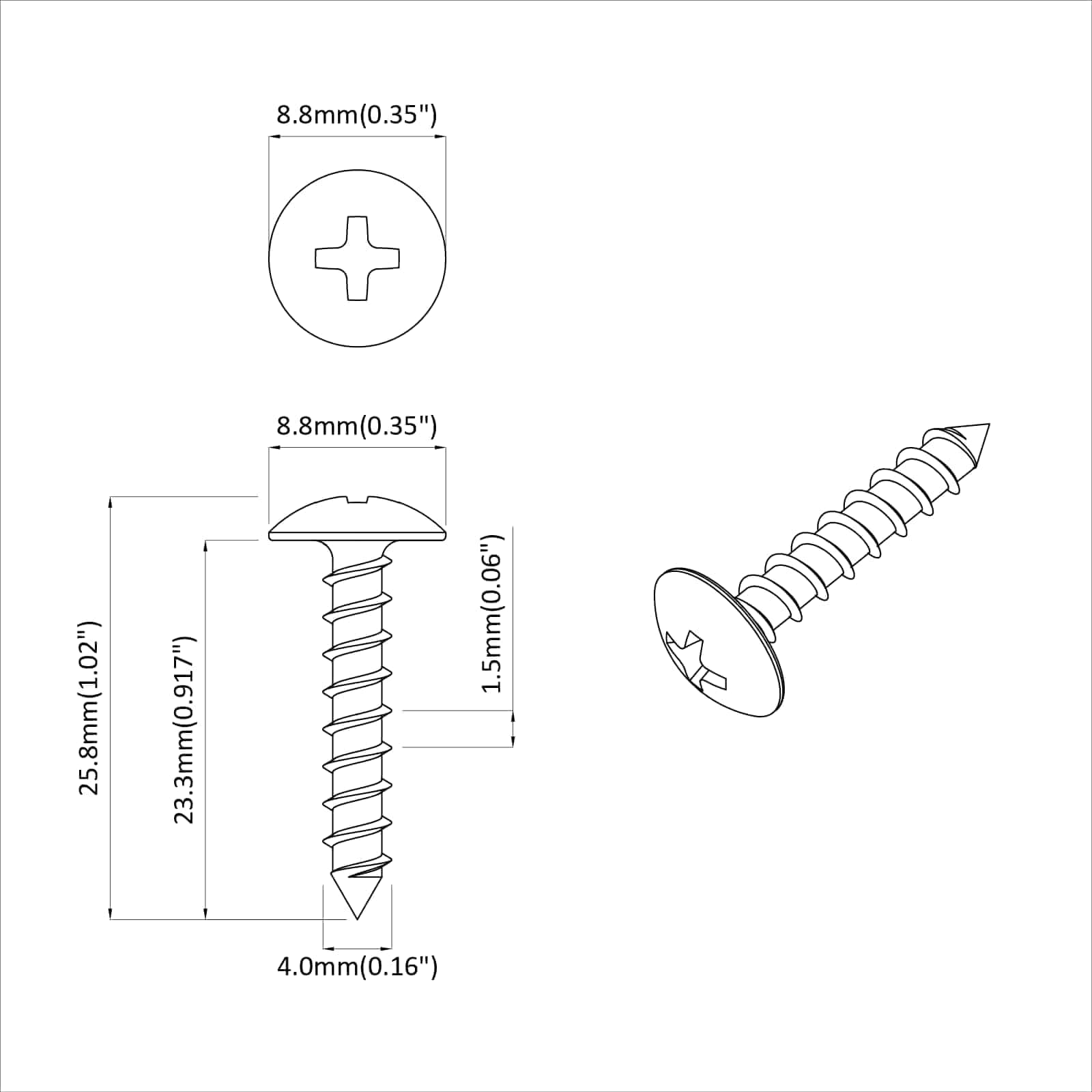 vidaXL Tornillos de Madera 9231 uds. Plateado Acero