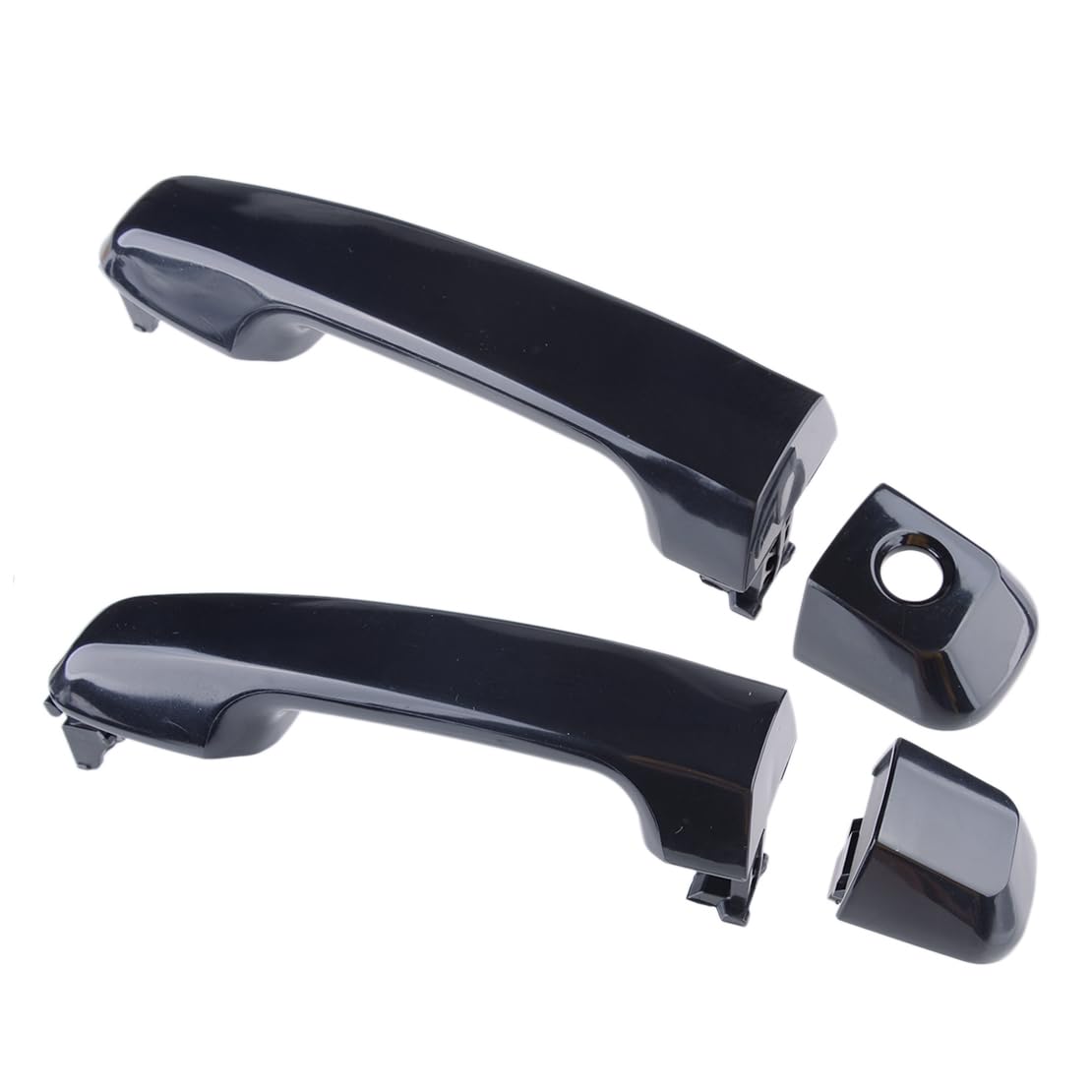 Amazon.com: beler 1 Pair Black Front Outer Door Handle Fit for