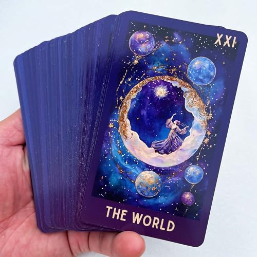 Image of Celestial Tarot Deck Unique, 78 Cosmic Tarot Cards with with Guidebook, Modern Witch Tarot for Beginners and Experienced Readers, Divination and Spiritual Divination Tool