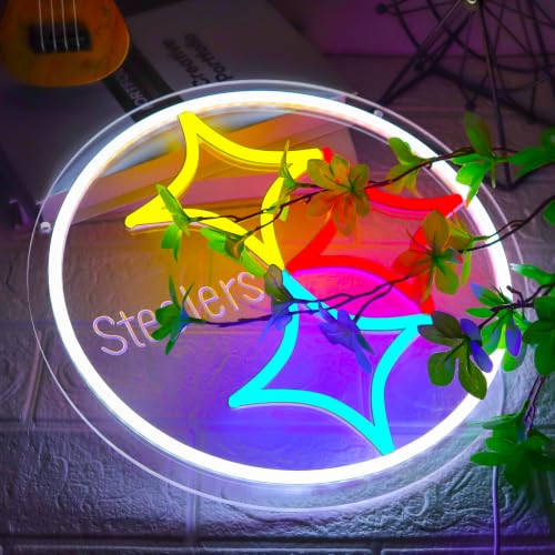 Image of Football Neon Sign for Bedroom Man Cave Party Bar Background Decoration,LED Neon for Parties, Bars, Dorms, Game Room Decor ,Christmas Birthday Gift12.2 * 12.2inch