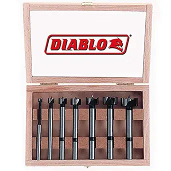Freud FB-107 7-Piece Forstner Drill Bit Set