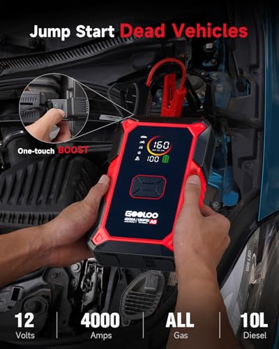 GOOLOO A5 4000A Jump Starter with 45W PD