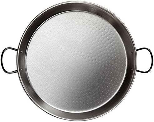 Vaello La Valenciana Polished Steel Valencian Paella Pan, 28 Cm, Silver