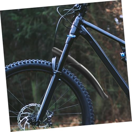 Evita salpicaduras de barro con este guardabarros de bicicleta de plástico negro 5