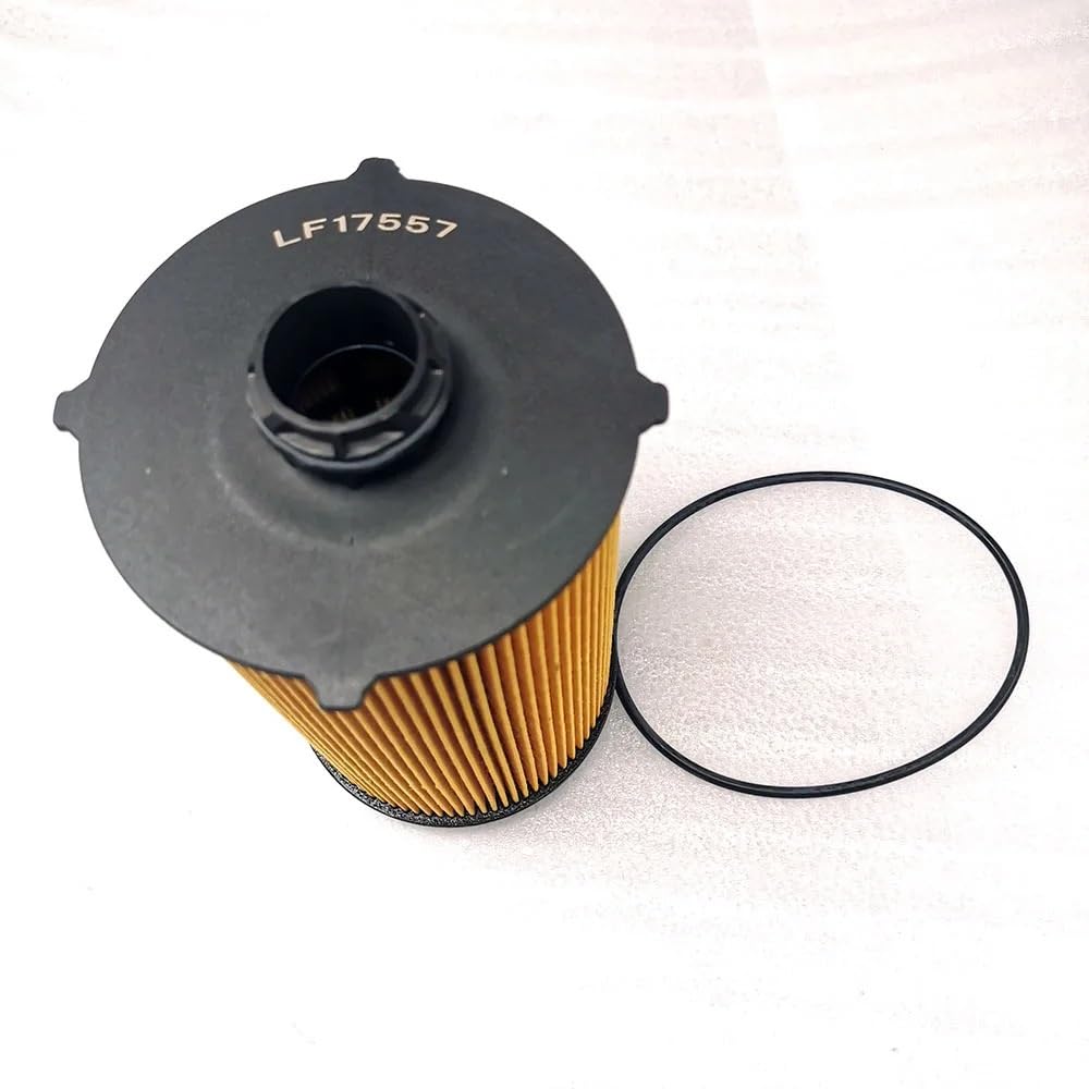 Filtro de Aceite para Coche Filtro de aceite motor Filtro de aceite compatible con LF17557. Elemento filtrante sin metal. Sustituye al filtro de lubricante.