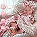 BABESIDE Lifelike Reborn Baby Dolls - Skylar, 17-Inch Realistic Newborn Baby Doll Real Life Baby Doll Girl with Gift Box for Cuddling, Role Playing and Collection