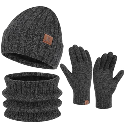 Bonnet chaud doublure polaire et gants tactiles pour affronter le gel