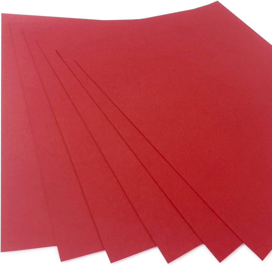 Bazzill Basics T2-252 Card Shoppe Heavy Weight Cardstock, Wax Lips, 25 Sheet Pack, 12 x 12 Inches