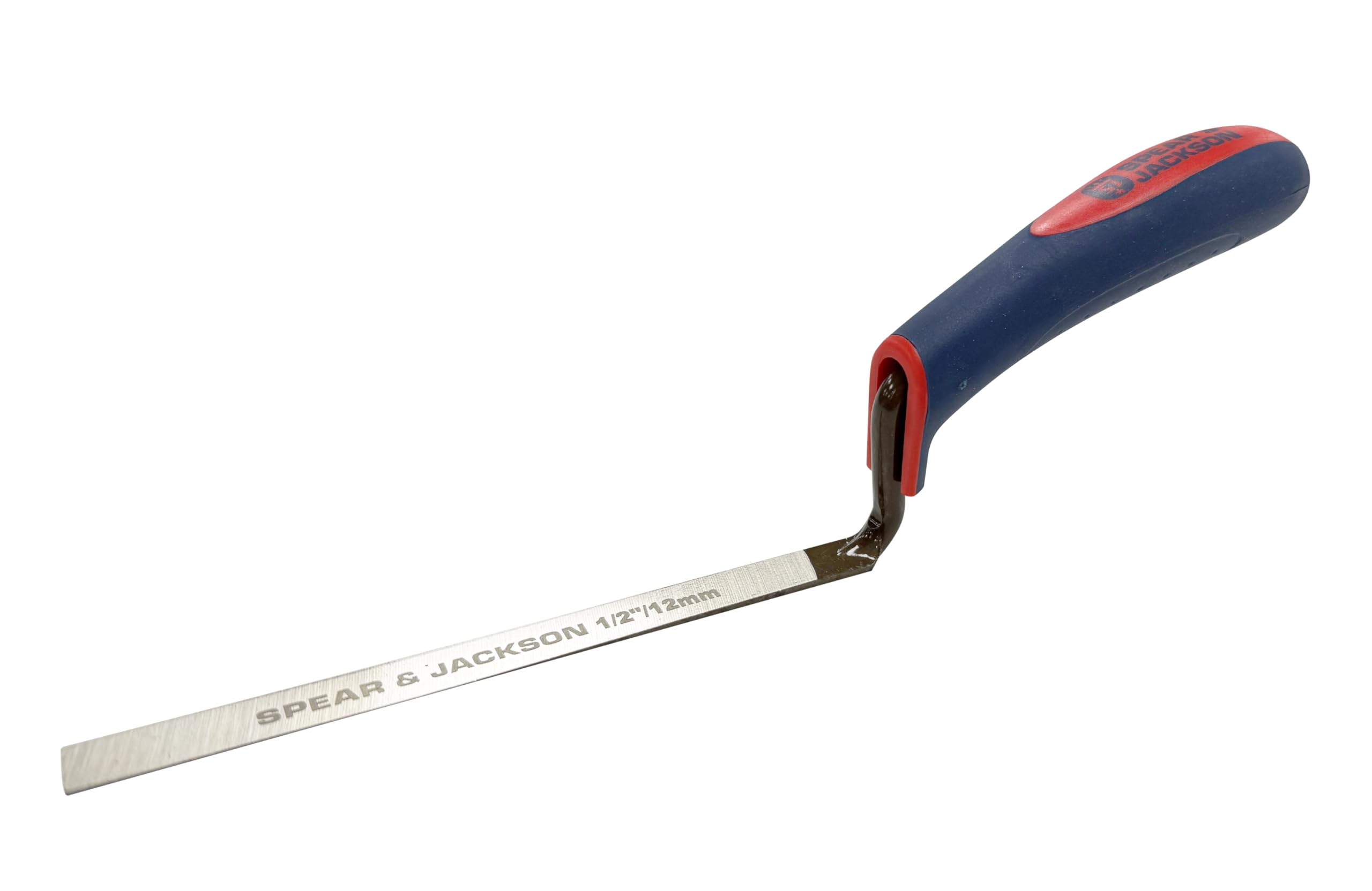 Spear & Jackson TUCK12SF Grout Trowel 1/2" (12mm) - Carbon Steel Blade with Soft Handle for Mortar Joints, Repair and Restoration - 1