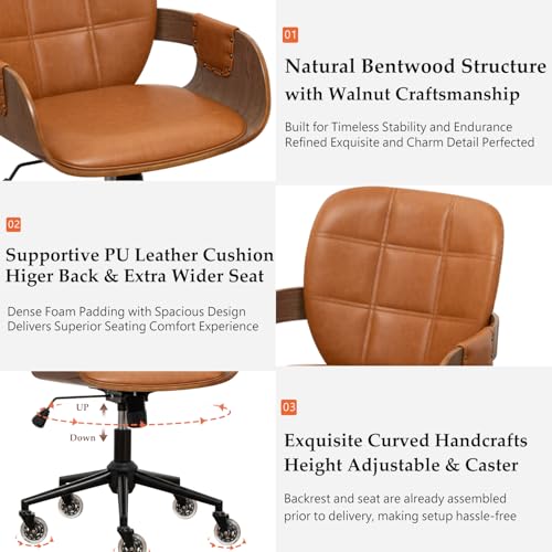 Luxury Leather Office Chair Ergonomic