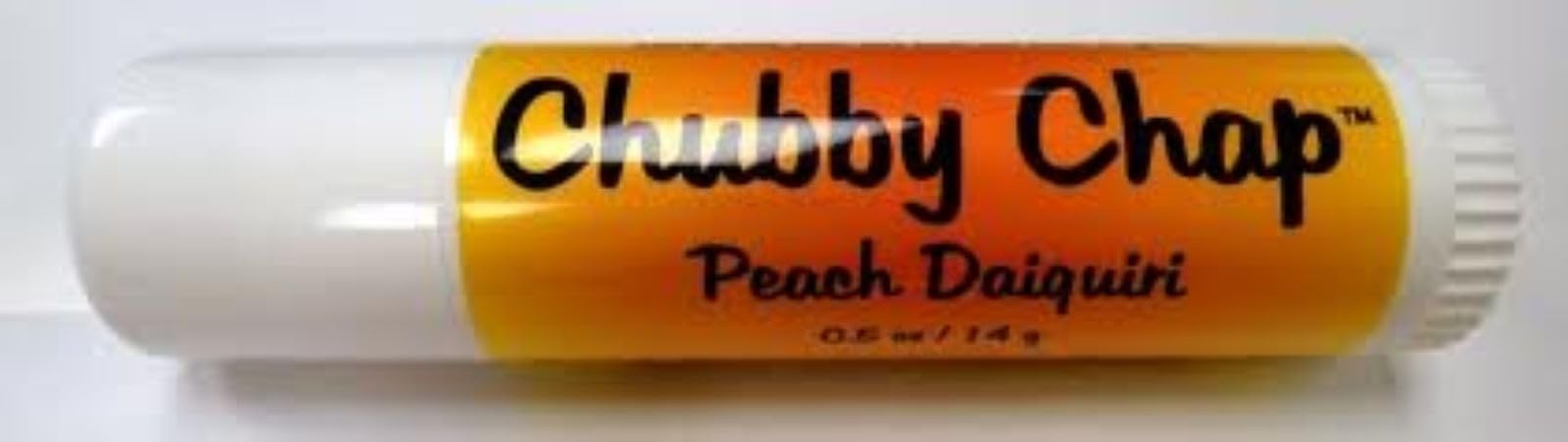 Chubby Chap - Three (3x) Large Jumbo Natural Lip Balm - .5 Ounce Peach Daiquiri