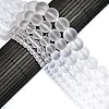 AD Beads Beautiful Natural Matte Gemstone Round Spacer Loose Beads 4-12mm 4mm, 03 Matte Clear Crystal