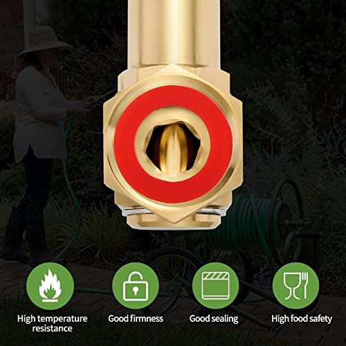 Litorange Lead-Free Brass Hose Reel Parts Fittings,Garden Hose Adapter, Brass Replacement Part Swivel,For Liberty Garden Products #TOP6