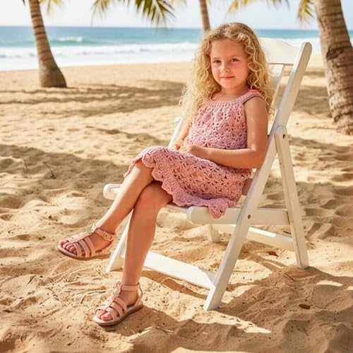 Image of Girls Gladiator Sandals with Adjustable Buckle Comfy Ankle Strappy Flat Shoes