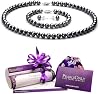 Set de Perlas de Cultivo de Agua Dulce para Mujer, Negro, Calidad AA, 6-7mm, con Cierre de Plata 925 2