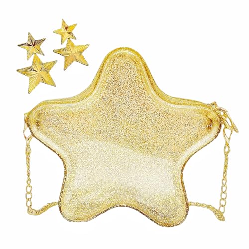 Image of Women's Mini Star Tote Bag, Women's Cute PU Leather Hobo Bag Chic Star Crossbody